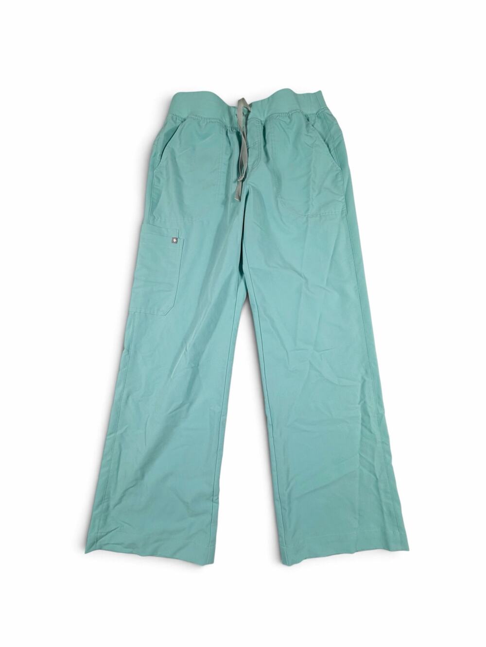 FIGS Women’s Technical Collection Cargo Scrub Pants Aqua Blue Large Tall
